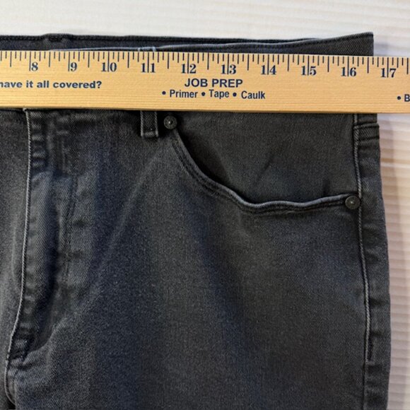 Mott & Bow Slim Fit Stone Jeans Men 33x32 Dark Grey Stretch Zip Fly - Picture 7 of 13